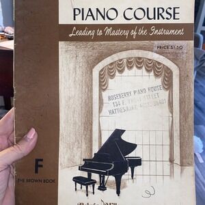 John W Schaum Piano Course The Brown Book F Sheet Music Grade IV